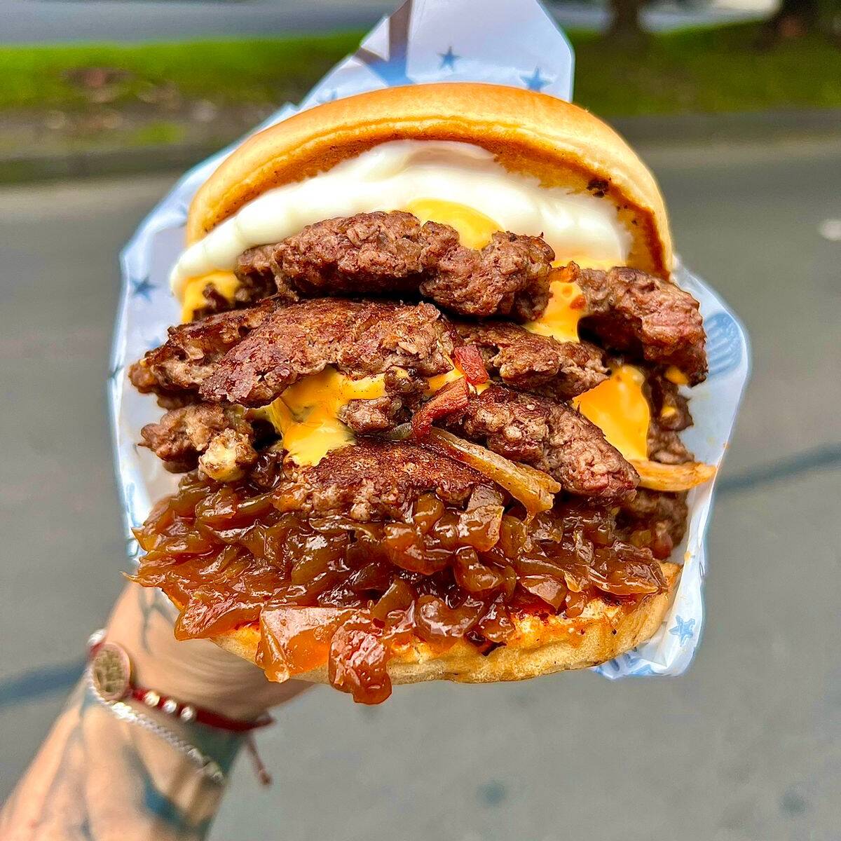 Sweet Smash Onion Burger