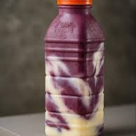 Açaí batido com mousse de maracujá