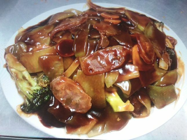 Chop Suey  con Chorizo Chino en Salsa