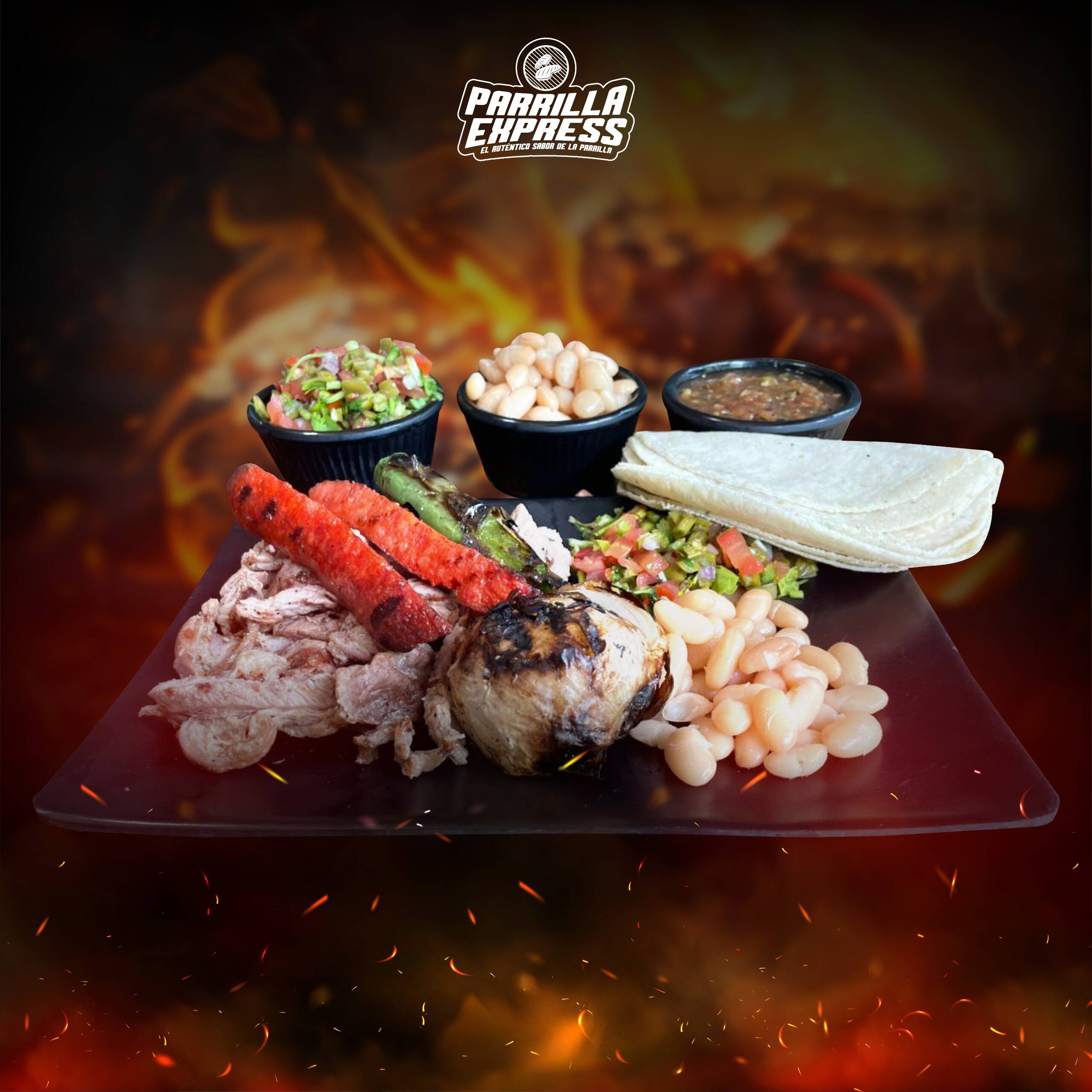 Parrillada sirloin y chorizo