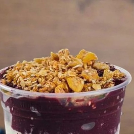 Açaí copo com amendoim + leite condensado 300ml