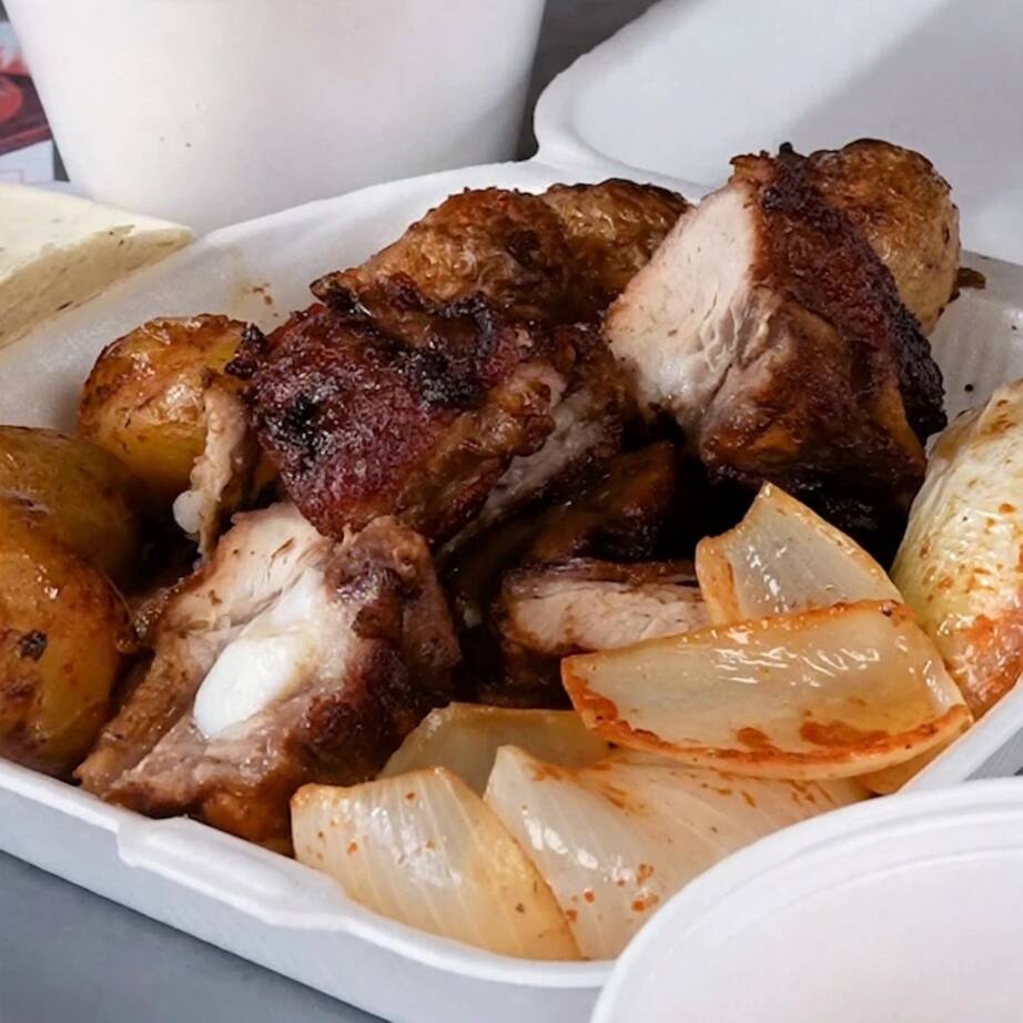Medio Kilo de Costillas de Cerdo Adobadas a LaLeña