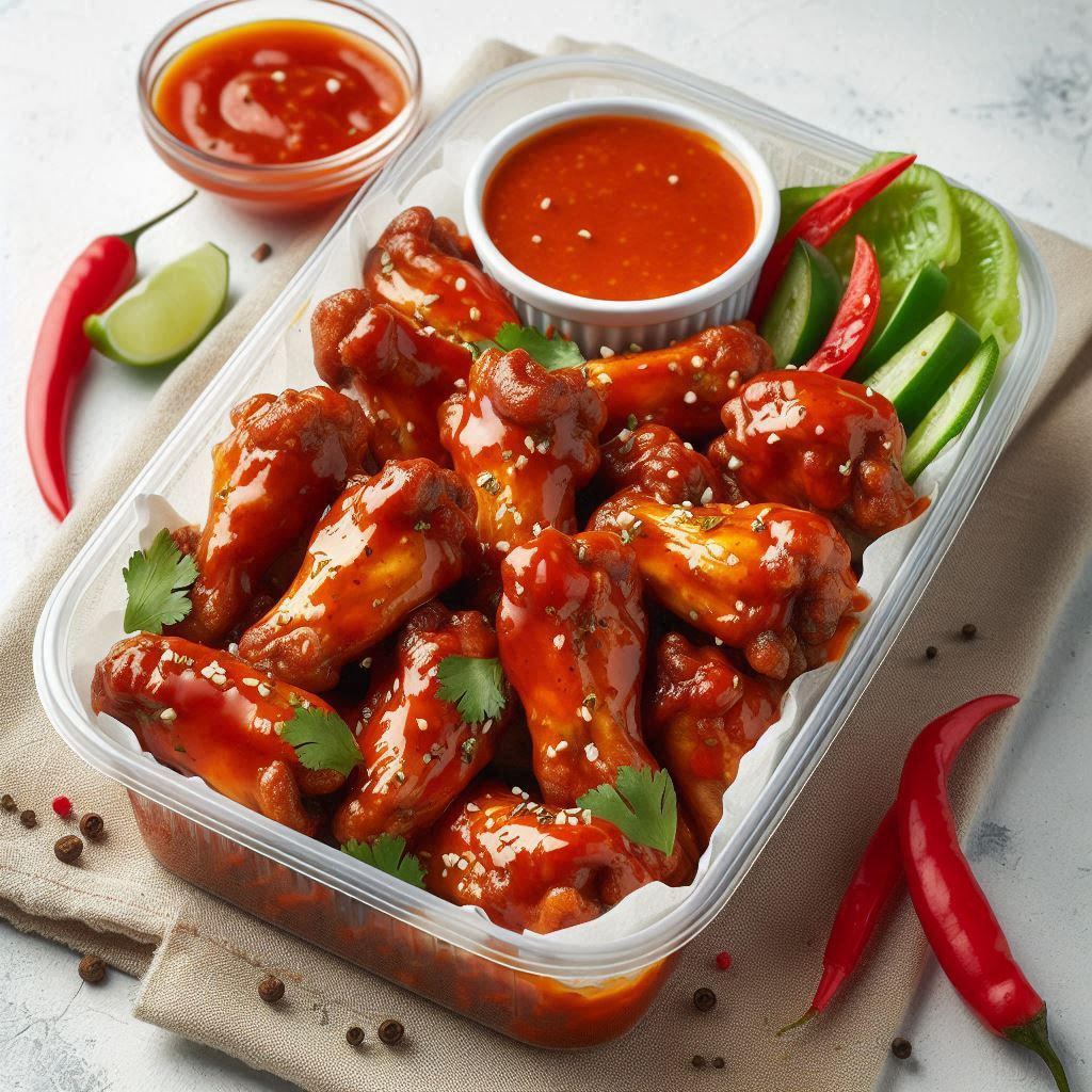 Alitas con Salsa Picante Buffalo Personales