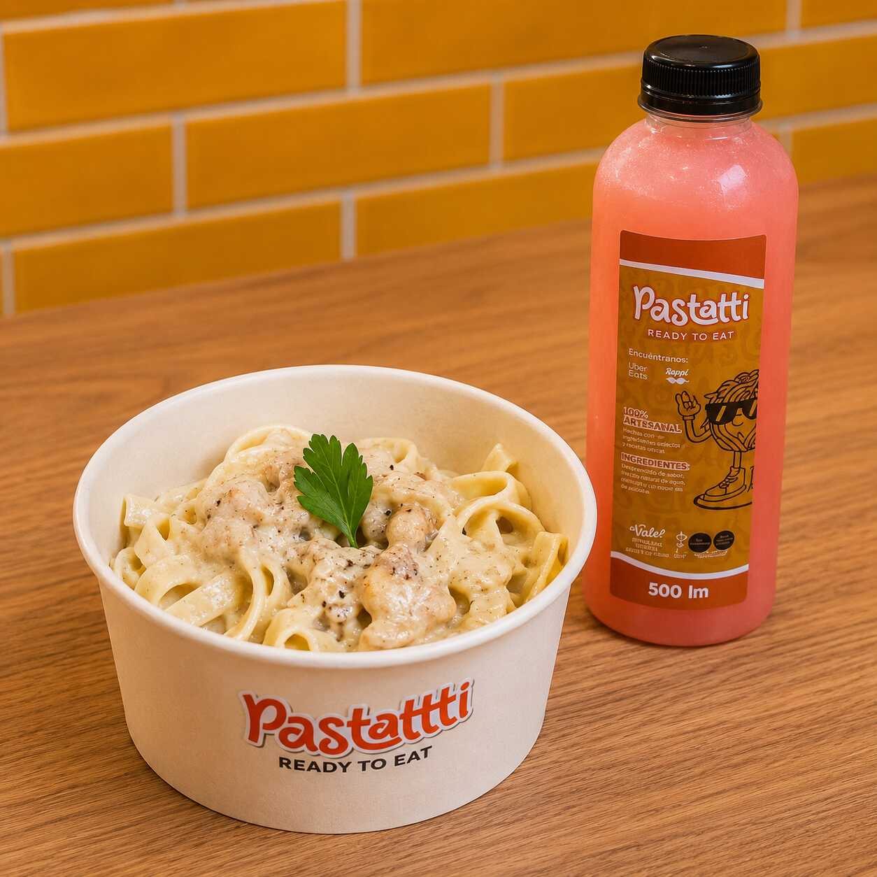 Pasta + Agua del Dia