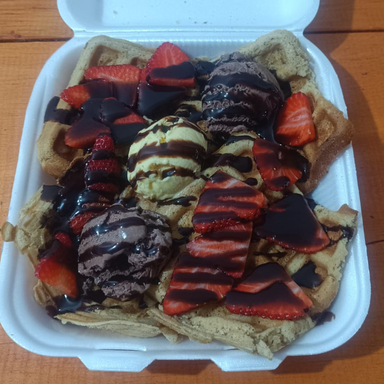 WAFFLE HELADO FAMILIAR