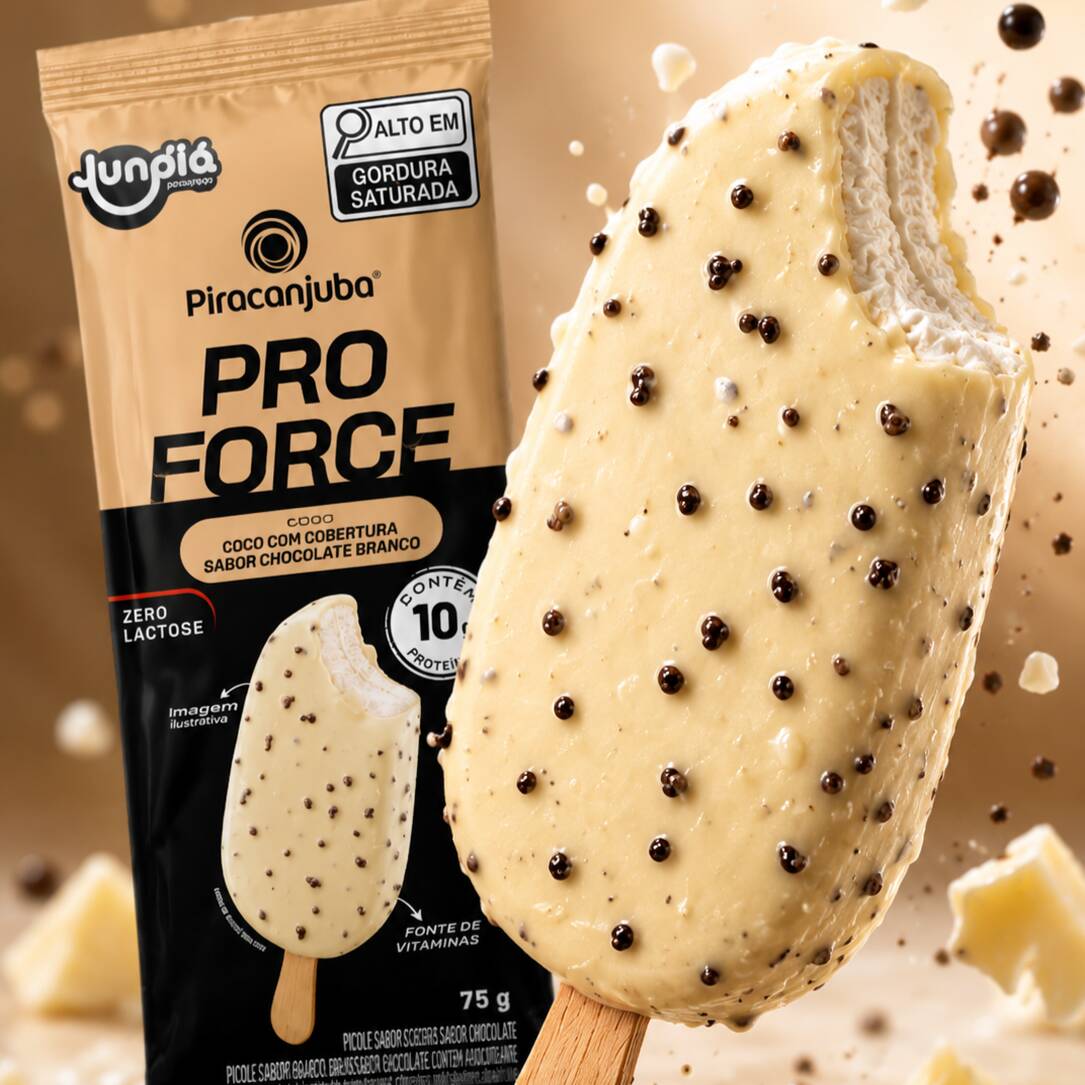 PRO FORCE - 10g Proteína -Zero Lactose -Sem add de açúcar