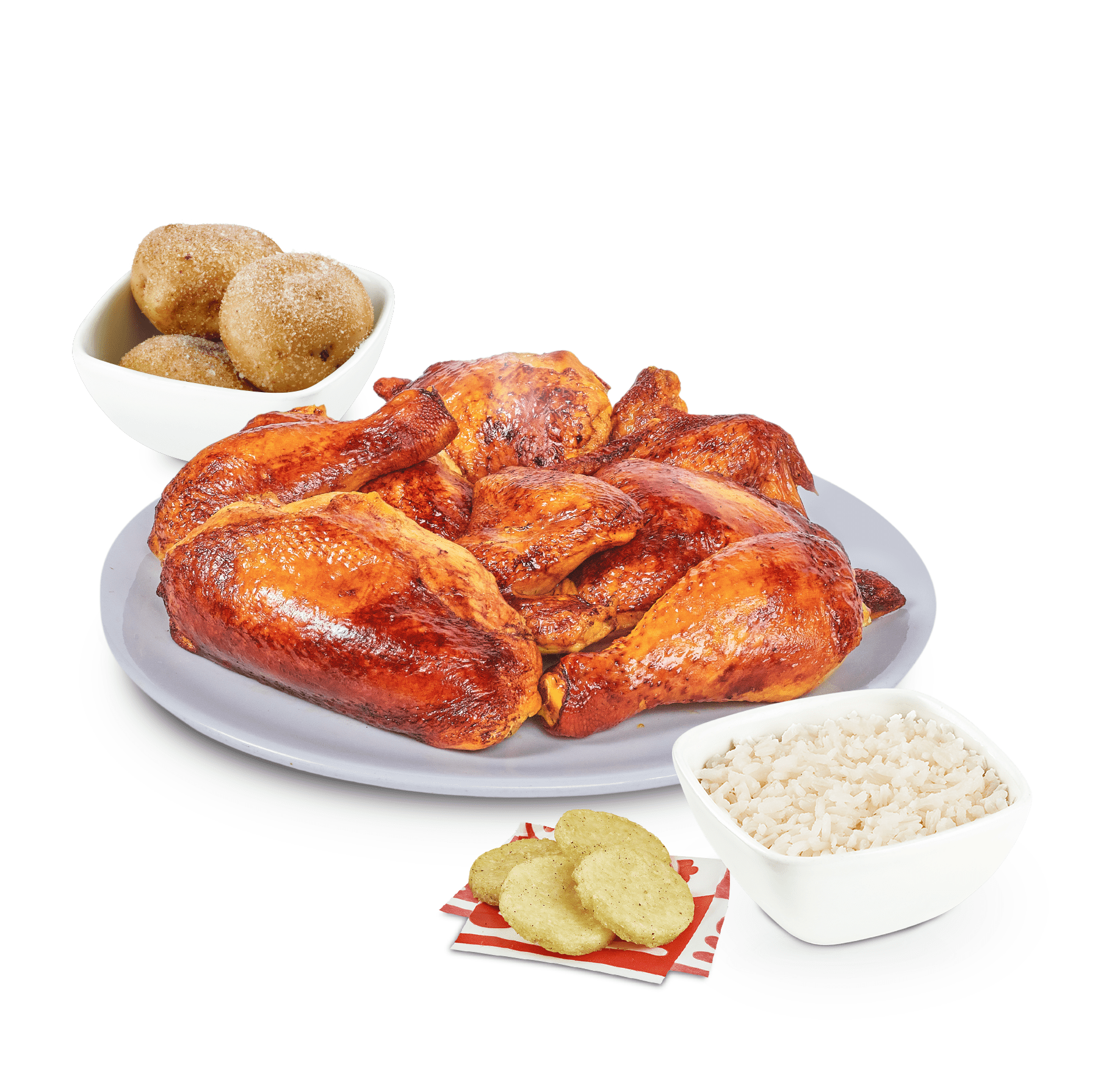 8 presas asado + 3 acompanamientos