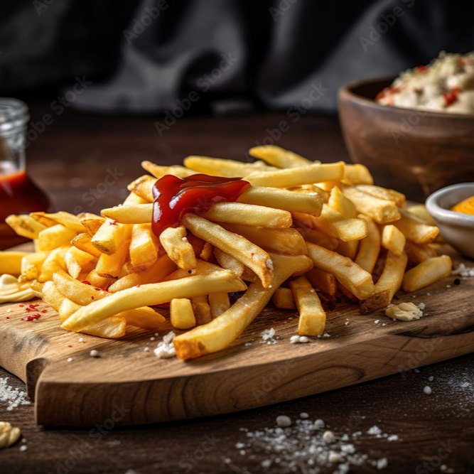 Papas Personales con salsa buffalo