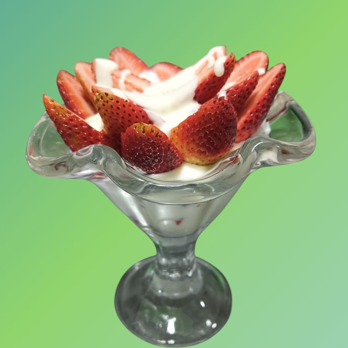 FRESAS CON CREMA PEQUEÑAS