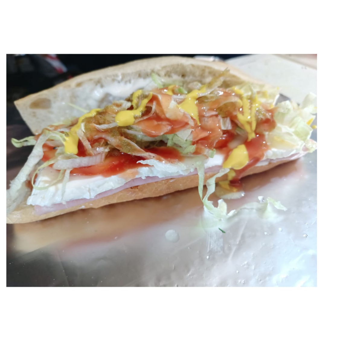 Lonche de Jamon con Panela
