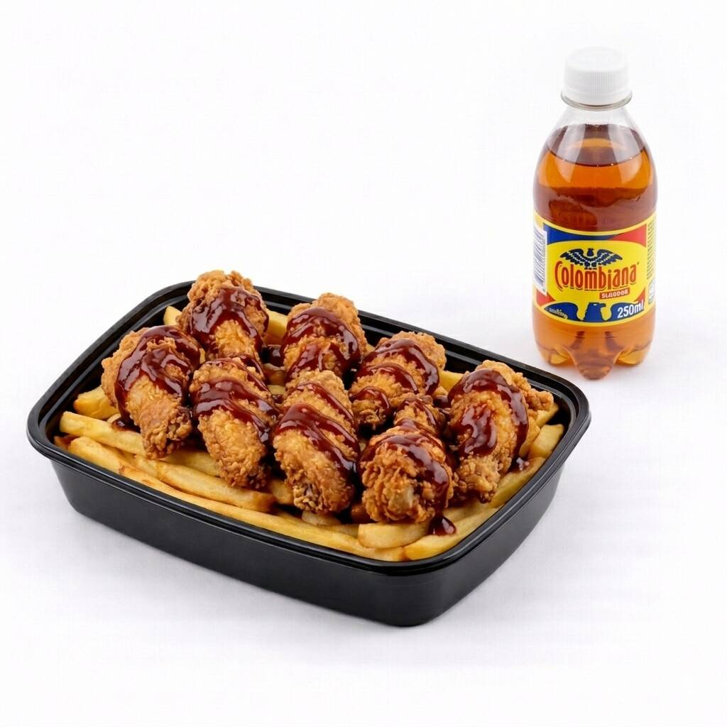 Porcion de Alitas+ Bebida