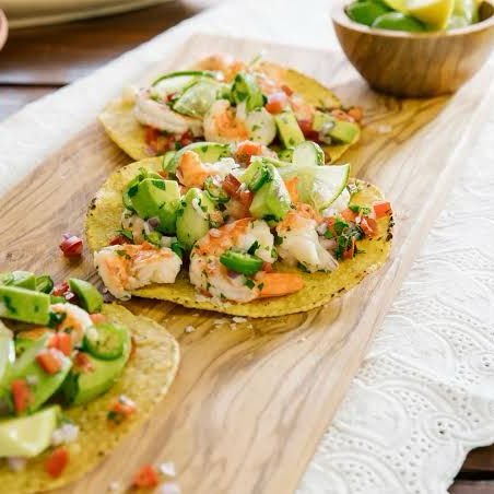 Tostada de Aguachile Verde