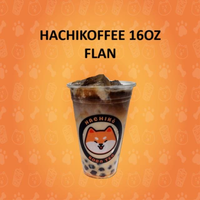 HACHIKOFFEE FLAN LATTE 16OZ