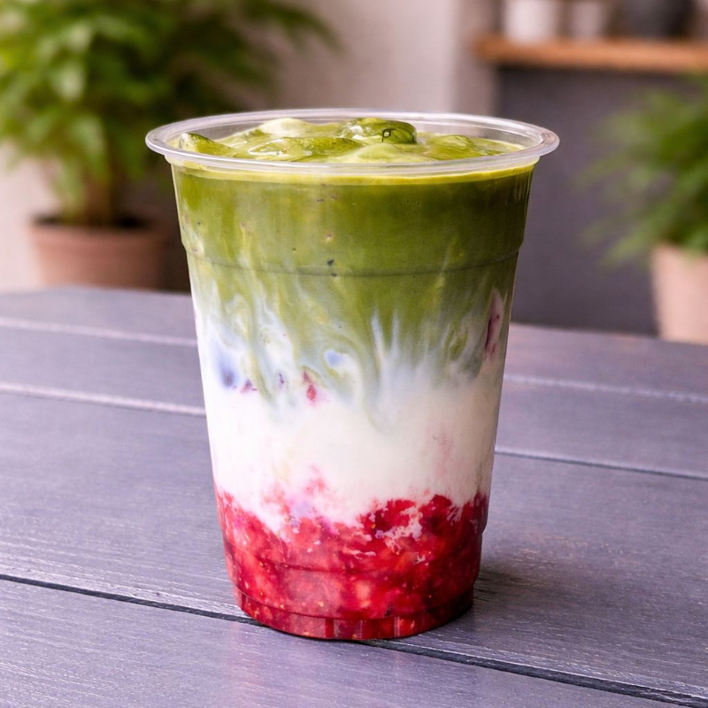 Strawberry Matcha Latte