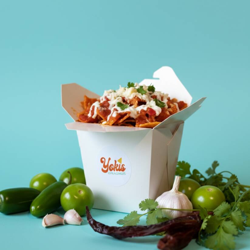 Chilaquiles en Caja