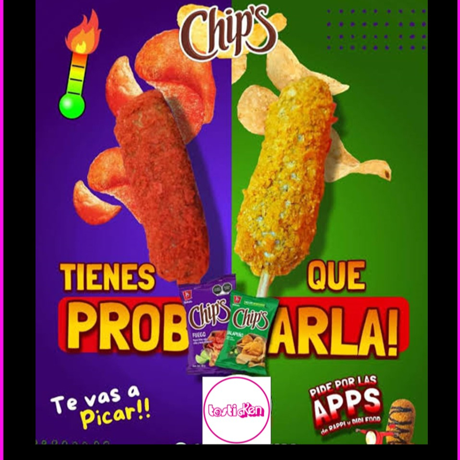 Banderilla coreana chips jalapeño