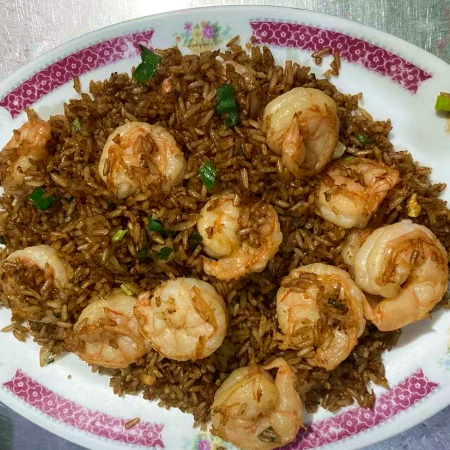 Arroz Frito con Camarones Entero
