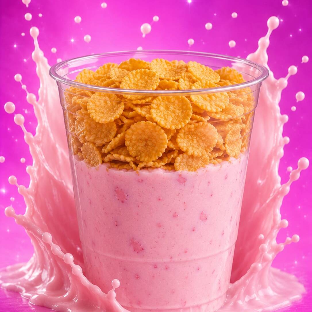 Yogurt De Fresa Con Cereal