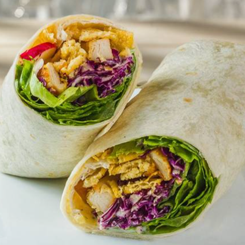 Wrap de Pollo Grill + Acompañamiento