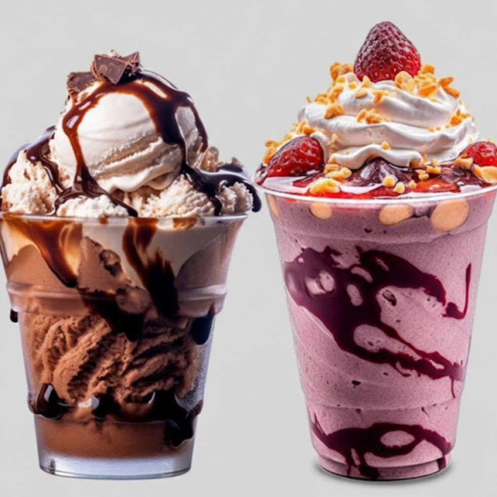 Desfrute de um Delicioso Sorvete, podendo colocar adicionais e complementos do seu gosto!