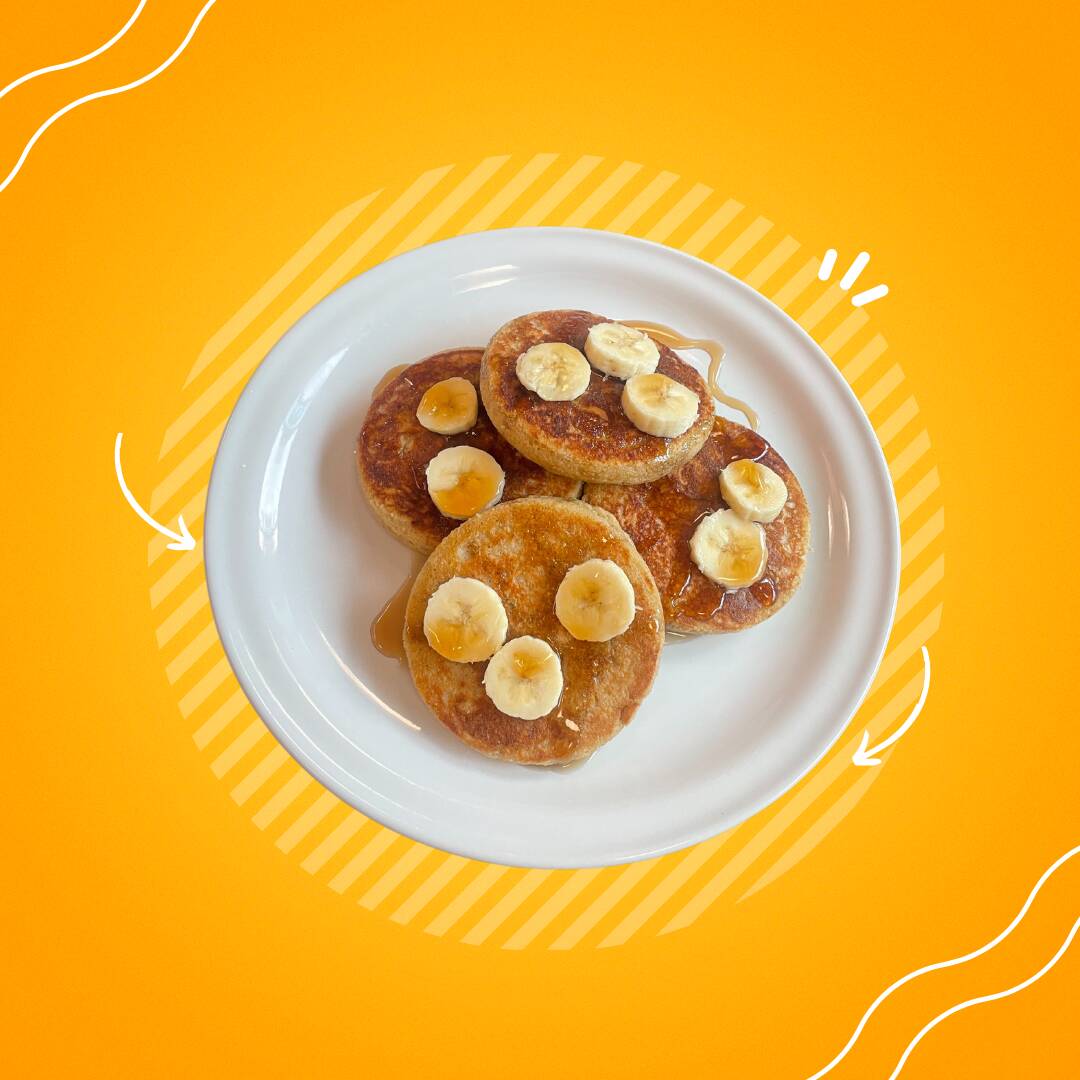 Mini Hot Cakes de Avena y Plátano