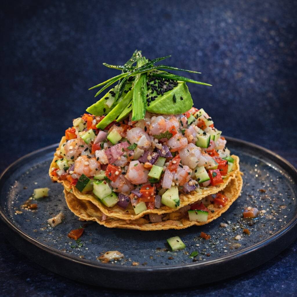 TOSTADA CAMARÓN CRUDO/COCIDO