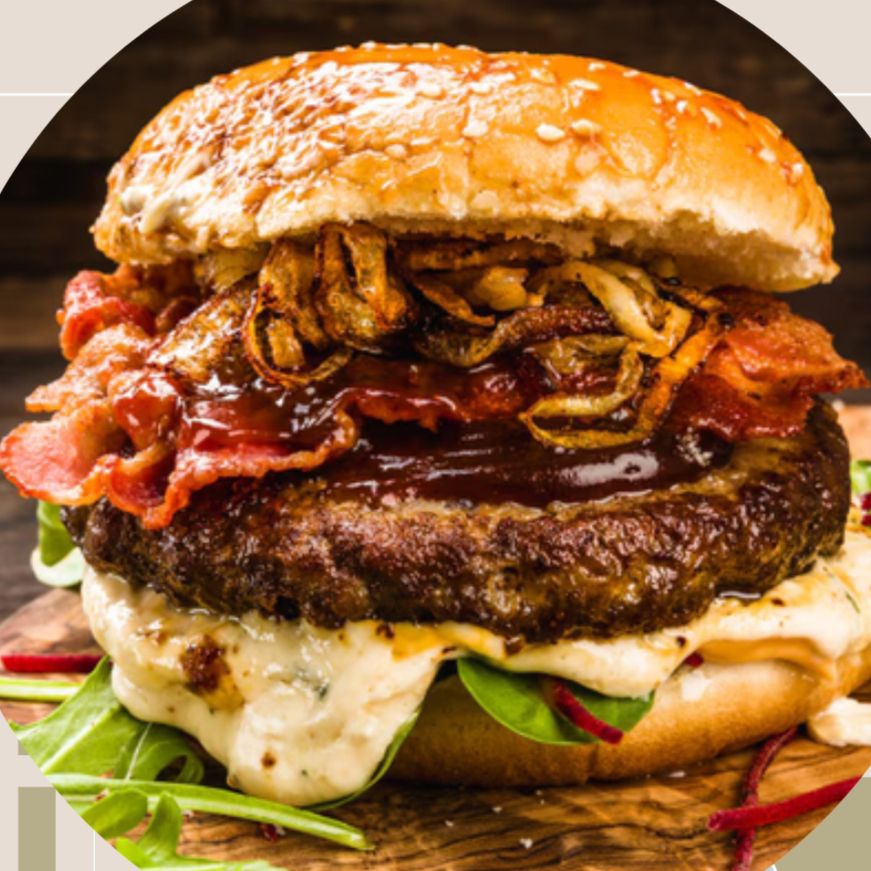 Chesse Burguer Doble con Queso + Papas