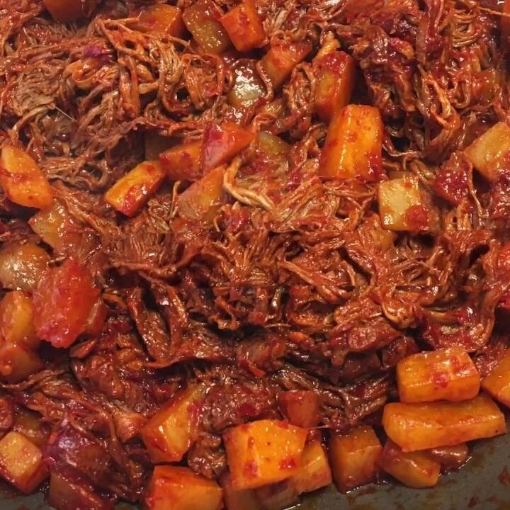 Burrito de Brisket en Rojo