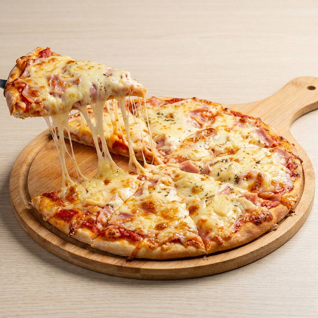 Pizza Personal Jamón y Queso