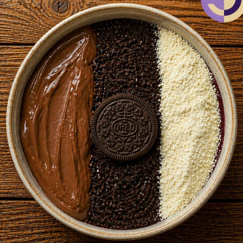 Açaí cremoso com farofa de Oreo®, Nutella® original e finalizado com leite em pó, criando uma combinação intensa, crocante e extremamente cremosa. Cada colherada mistura textura e indulgência no nível máximo. 550ml