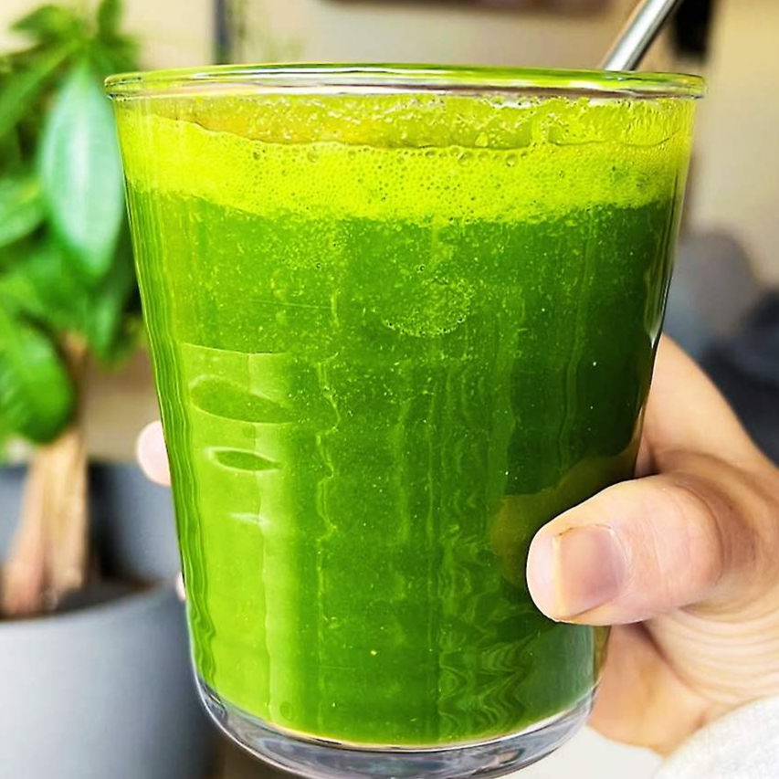 500ml de suco verde couve gengibre abacaxi e hortela