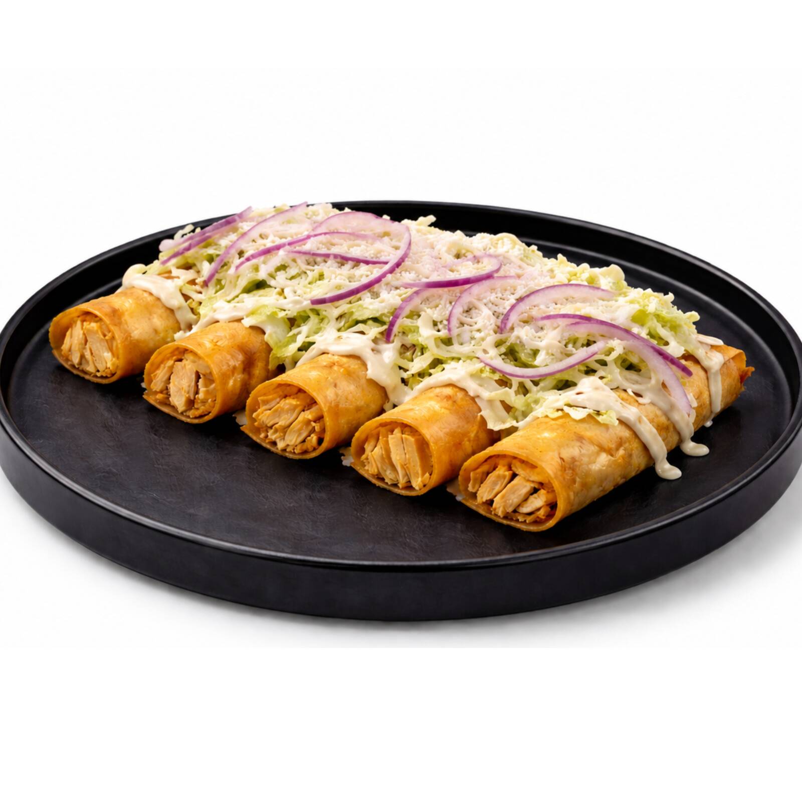 Flautas de Pollo y Papa