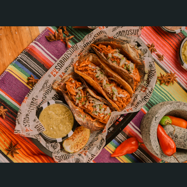 Tacos Tinga De Pollo