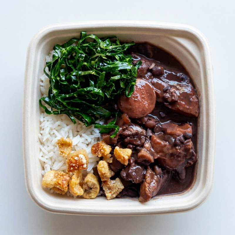 Valorizamos o conforto e o atendimento excepcional. Nossa equipe está pronta para receber você de braços abertos, proporcionando uma experiência gastronômica única. Cada garfada da nossa feijoada vai transportá-lo para um universo de sabores inigualáveis.