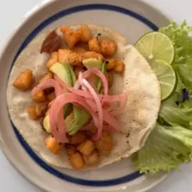 Taco de Chicharrón de Pescado