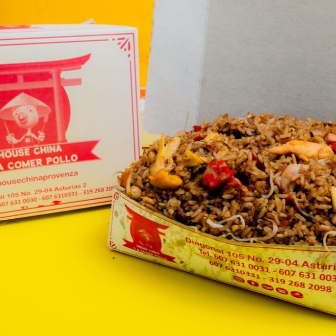 Caja Arroz Chino Mediana 3 Carnes