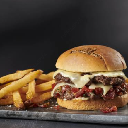 Hamburguesa Doble Carne con Papas