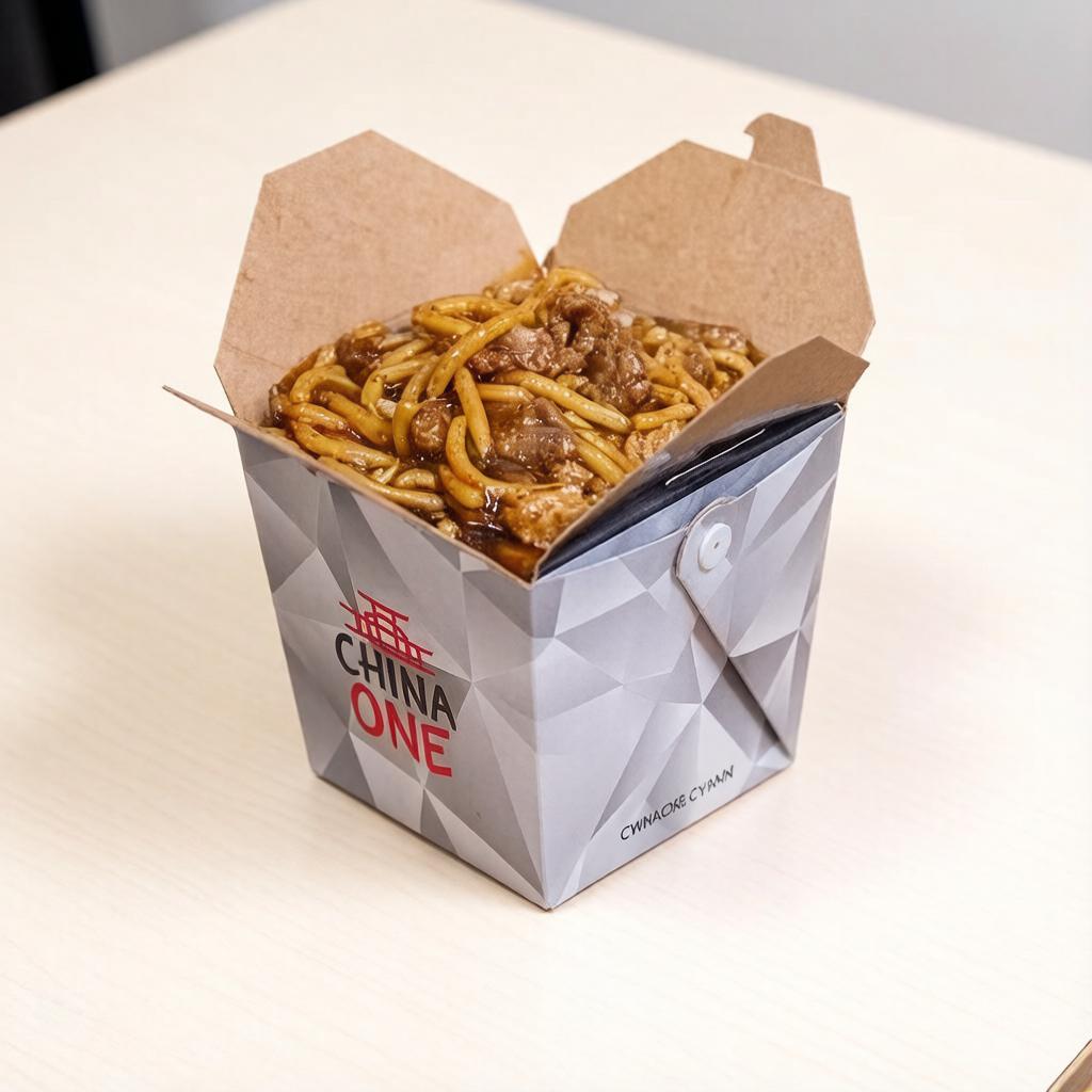 Macarrão Japonês, com legumes, carne e frango ao molho shoyu.