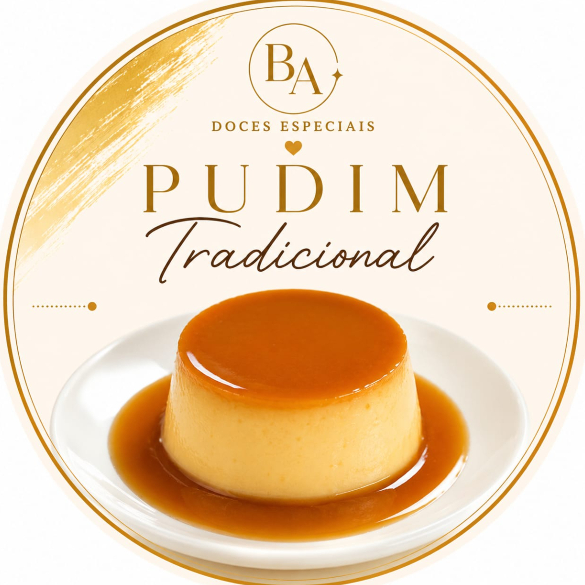 O clássico que nunca sai de moda! Pudim cremoso, macio e preparado com ingredientes selecionados, finalizado com uma irresistível calda de caramelo dourada.
