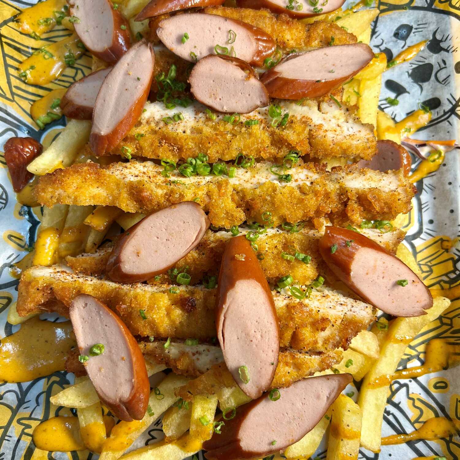Fries Hot Dog Chicken