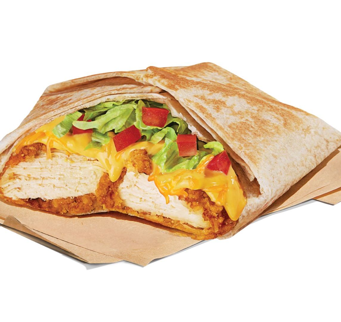 Crispy Chicken Wrap Salsa de Queso