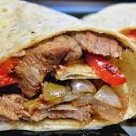 Burrito de fajita de res a la mexicana