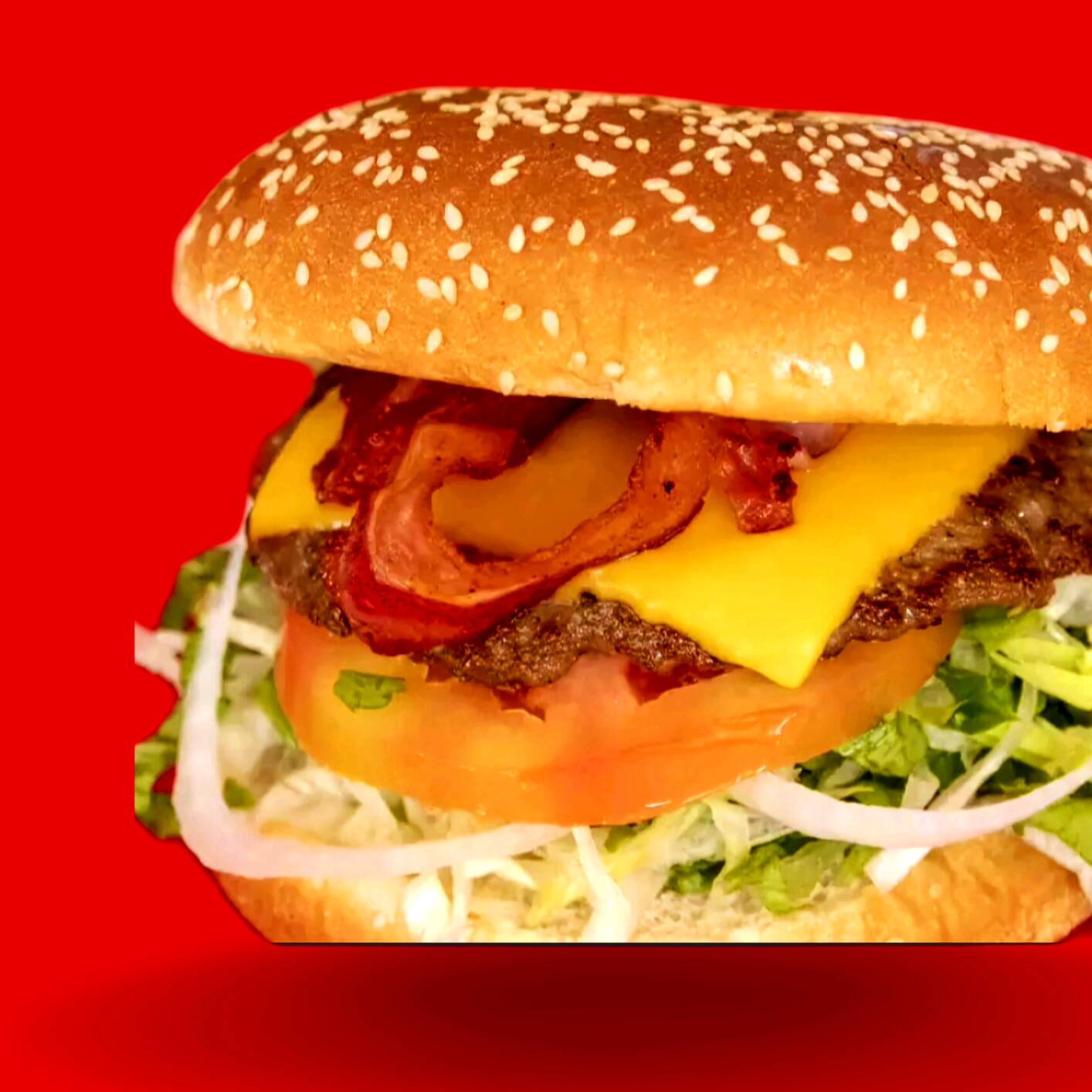 Hamburguesa Queso y Tocino 🍔