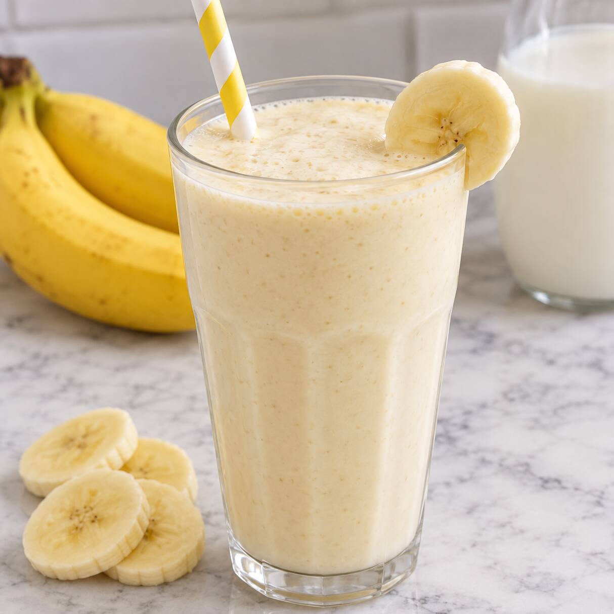 Batido de Banano en Leche .