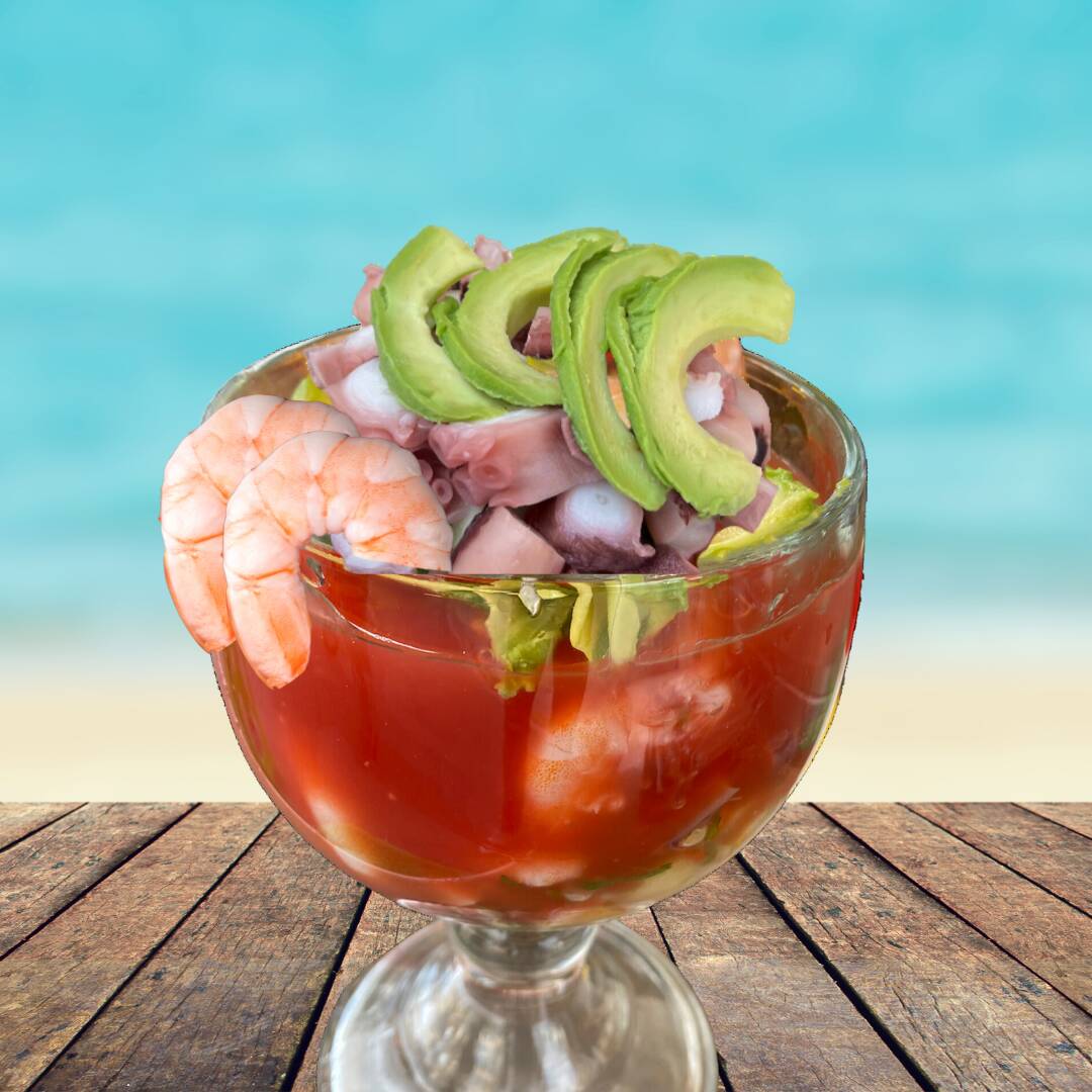 Coctel Mediano de Camarón con Pulpo