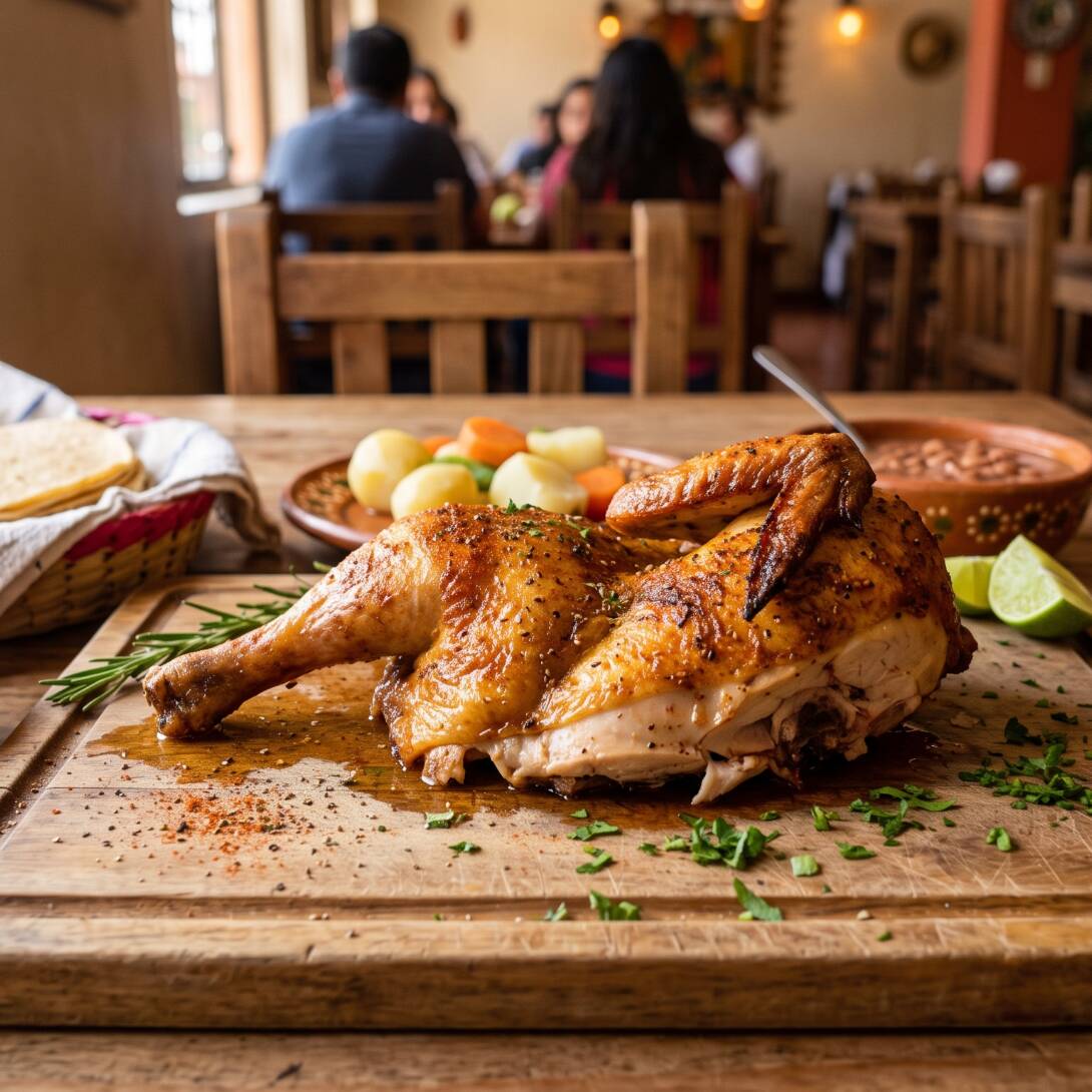 Paquete 1/2 Pollo Con Acompañamientos