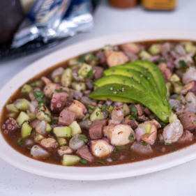 Ceviche mixto (pulpo, camarón