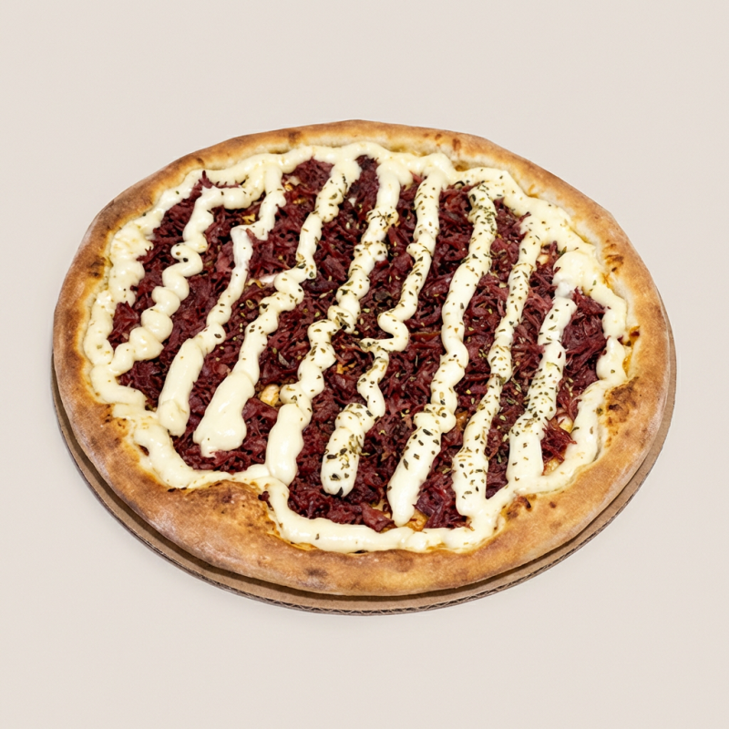 Carne seca, cebola e catupiry