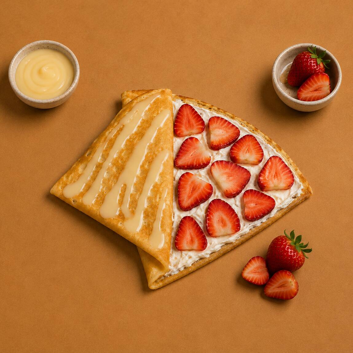 Crepa de Fresas con Crema