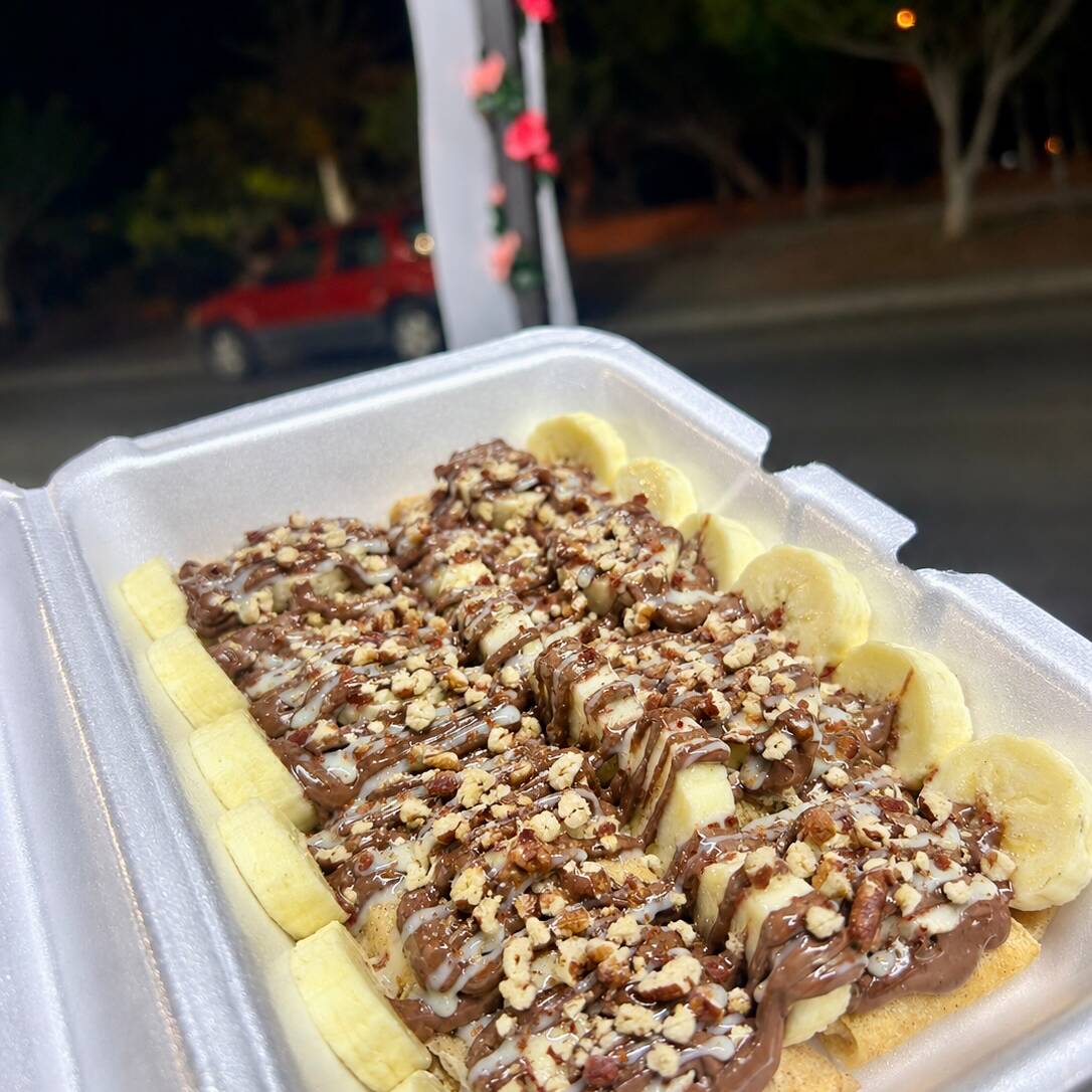 Crepa-Rollitos: Nutella, Platano, Nuez